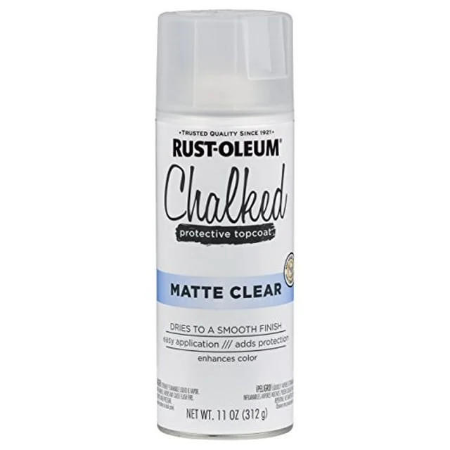 Rust-Oleum 302599 Chalked Sealer/Wax Topcoat Spray Paint, 11 oz, Clear | Walmart (US)
