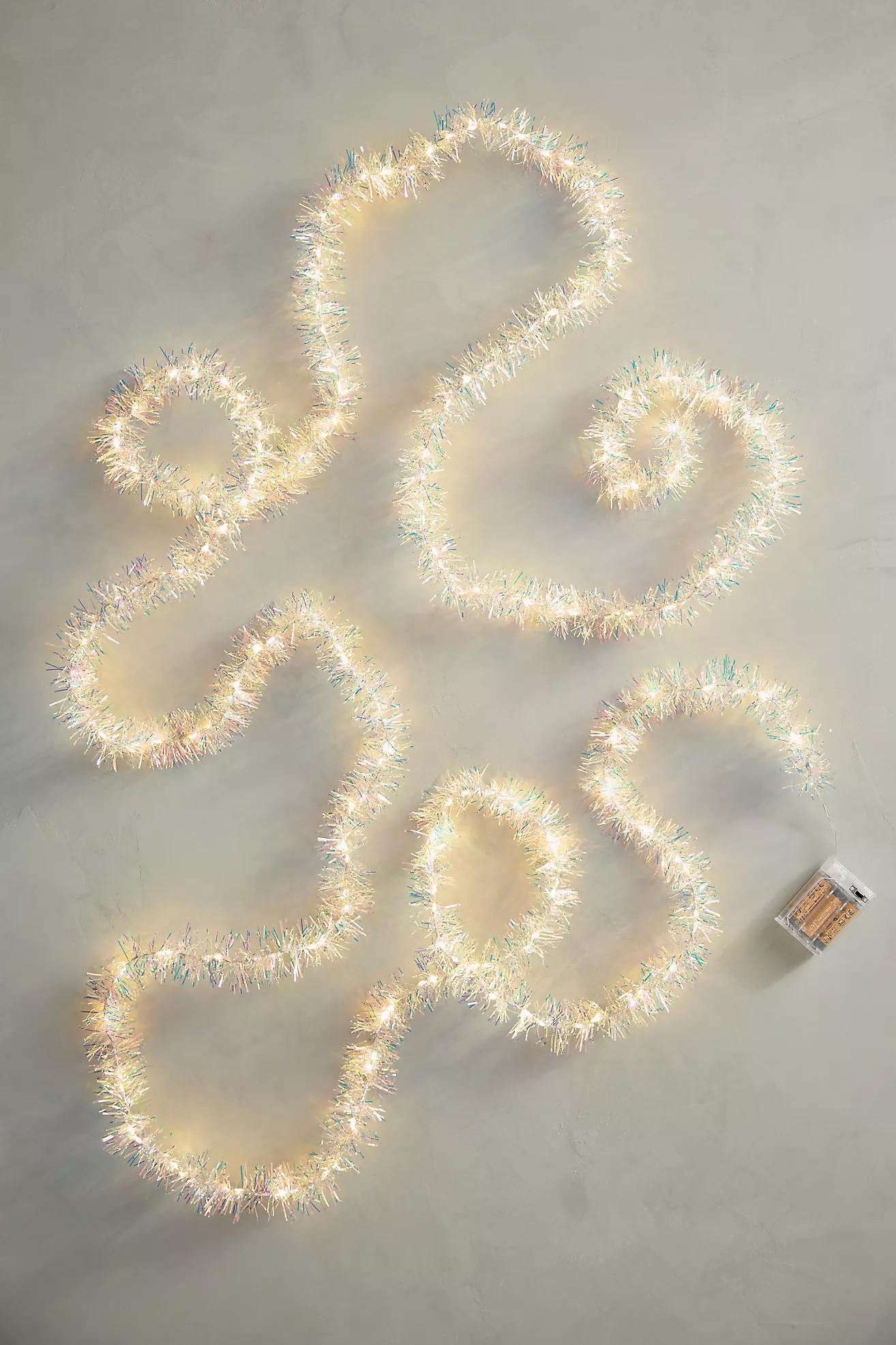 Tinsel Wrapped String Lights | Anthropologie (US)