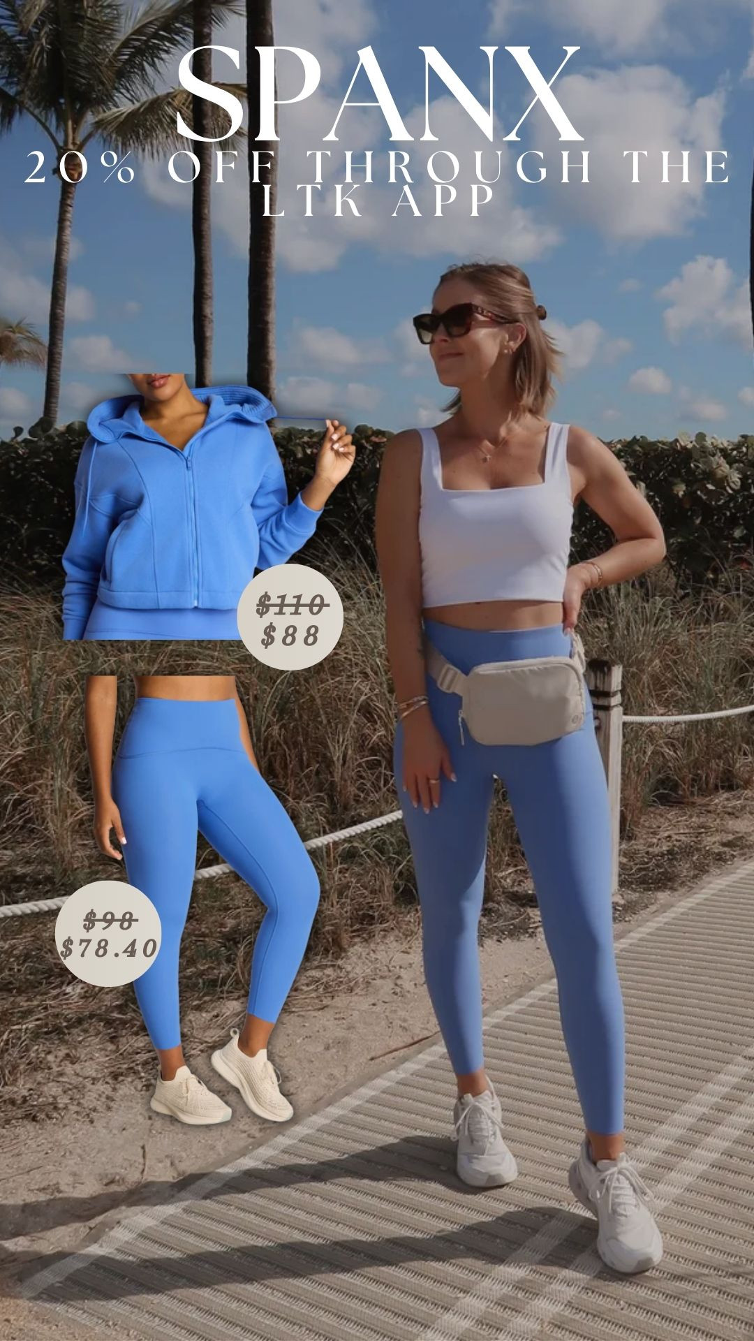 20% off SPANX exclusively through the LTK app right now!! For size reference I have the XS top and zip up / Small leggings 

sale alert, LTK spring sale, new arrivals, leggings, activewear, summer fashion, vacation outfit, amanda west, almostreadyblog 

 

#LTKSaleAlert #LTKSpringSale #LTKSeasonal