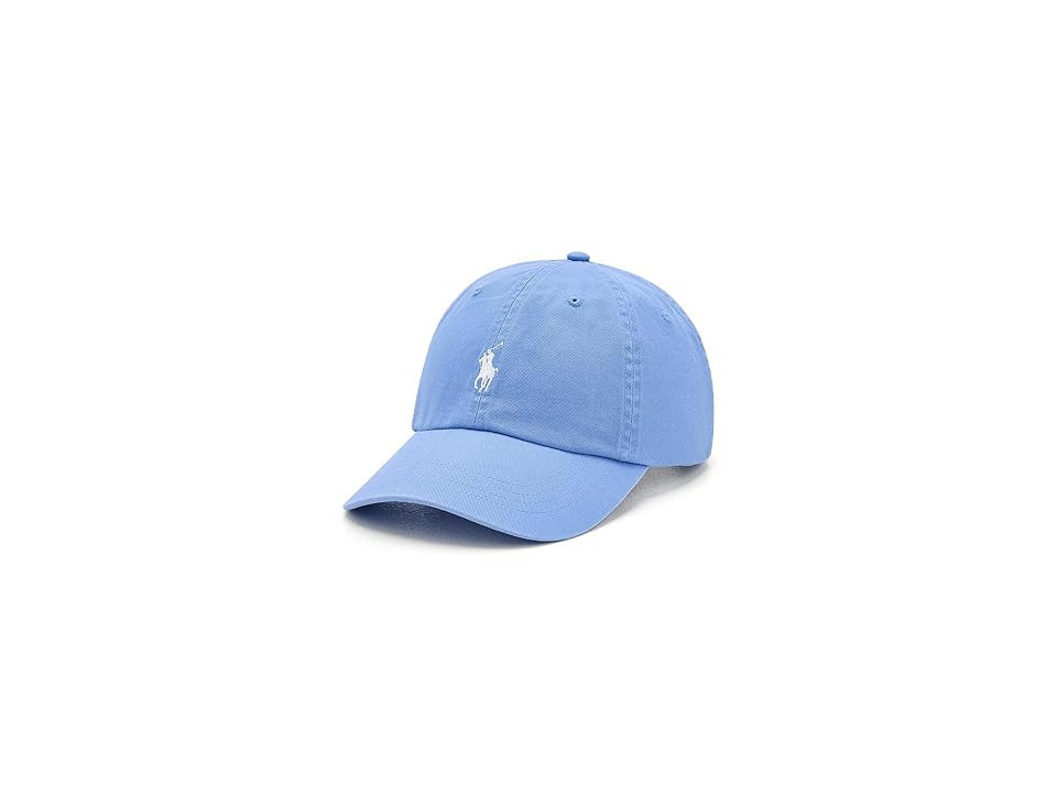 Polo Ralph Lauren The Iconic Cotton Chino Ball Cap Caps Bristol Blue/White Polo Pony: One Size | Zappos.com