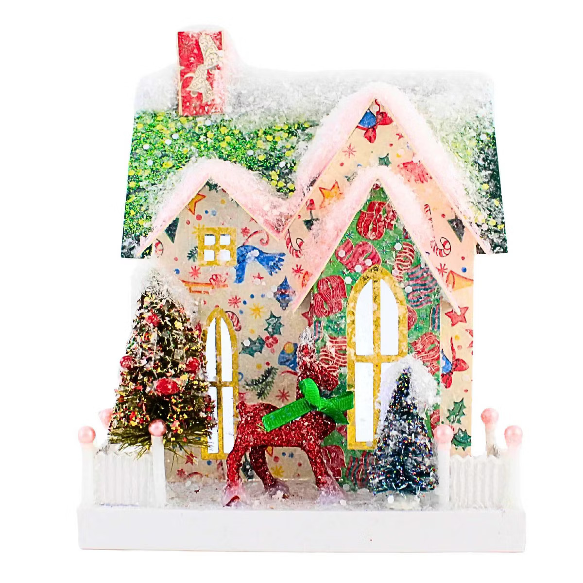 Cody Foster 9.5 Inch Retro Reindeer Abode Christmas Christmas Village , Lightweight Christmas Dec... | Target