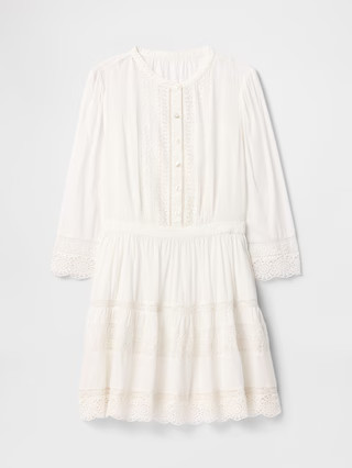 Lace-Trim Mini Dress | Gap (US)