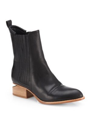 Anouck Lizard-Embossed Leather Ankle Boots | Saks Fifth Avenue