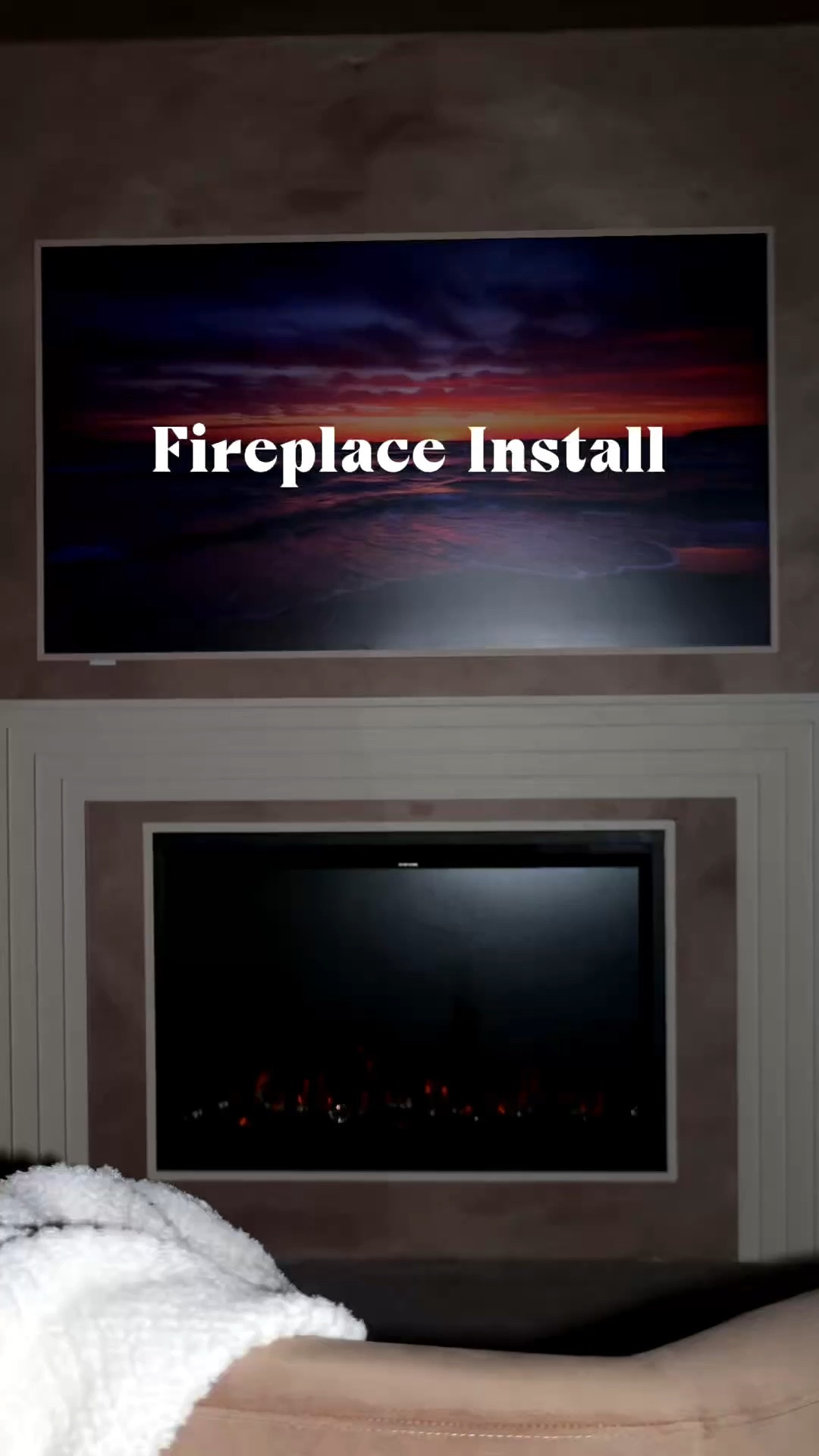 DIY Fireplace in our bedroom 🔥 

Install our Touchstone Home Products Sideline Elite Smart Forte 40” Electric Fireplace 

#diy #touchstonehomeproducts #fireplace #home

#LTKvlog #LTKHome