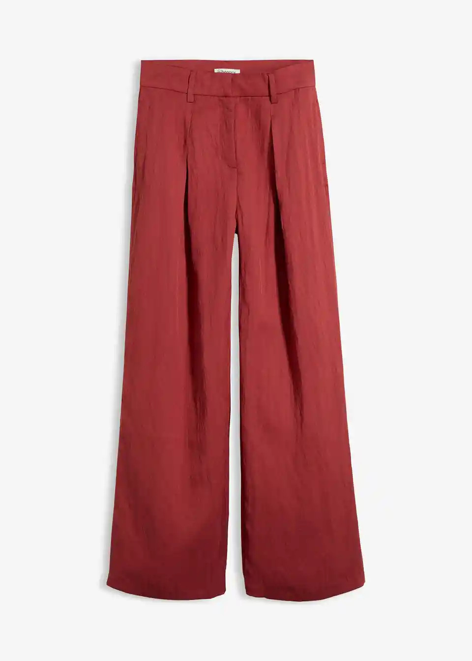 locker geschnittene Marlenehose mit B\u00fcgelfalten - rot | bonprix | Bonprix DE