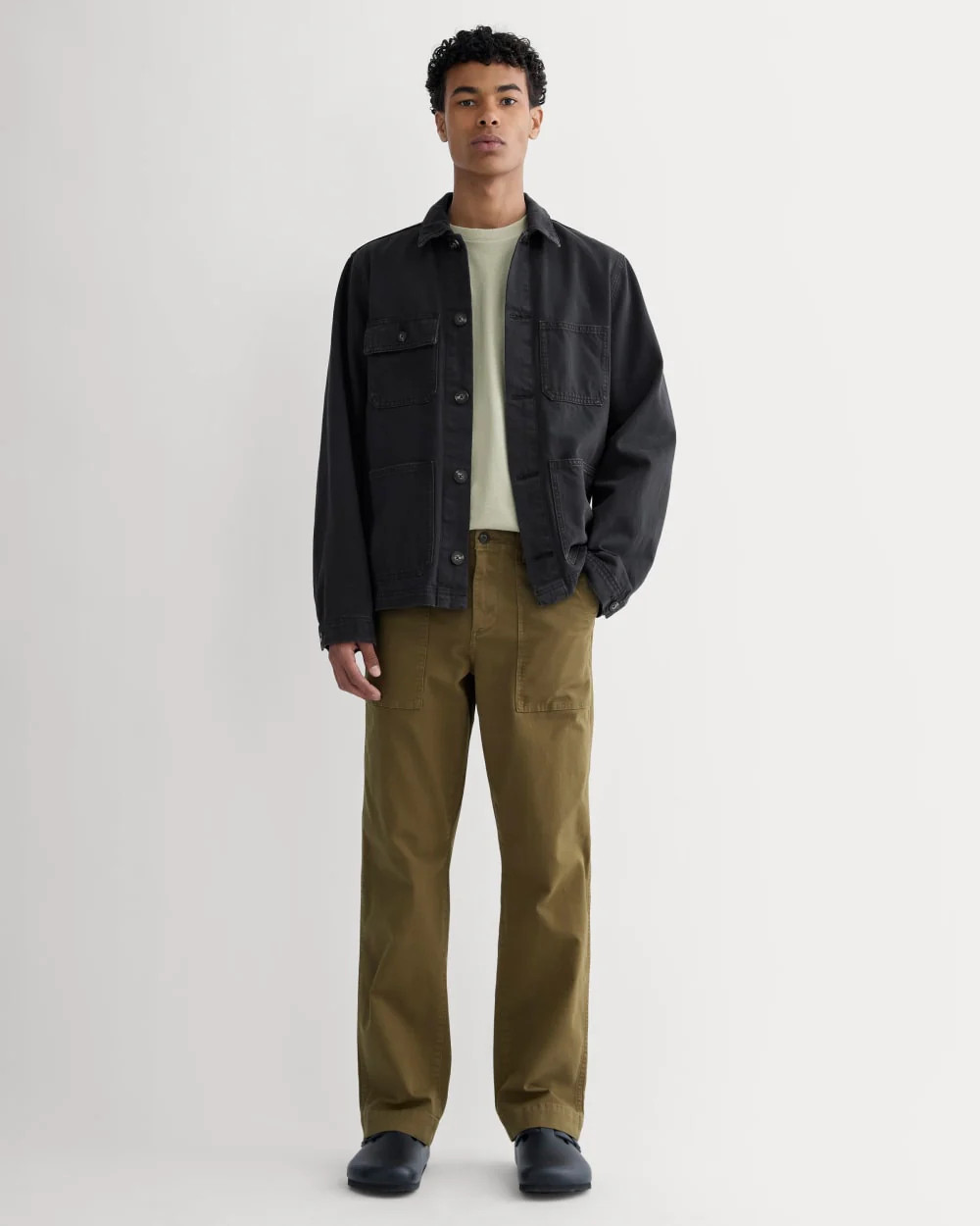 The Canvas Relaxed Pant | Olive | Everlane