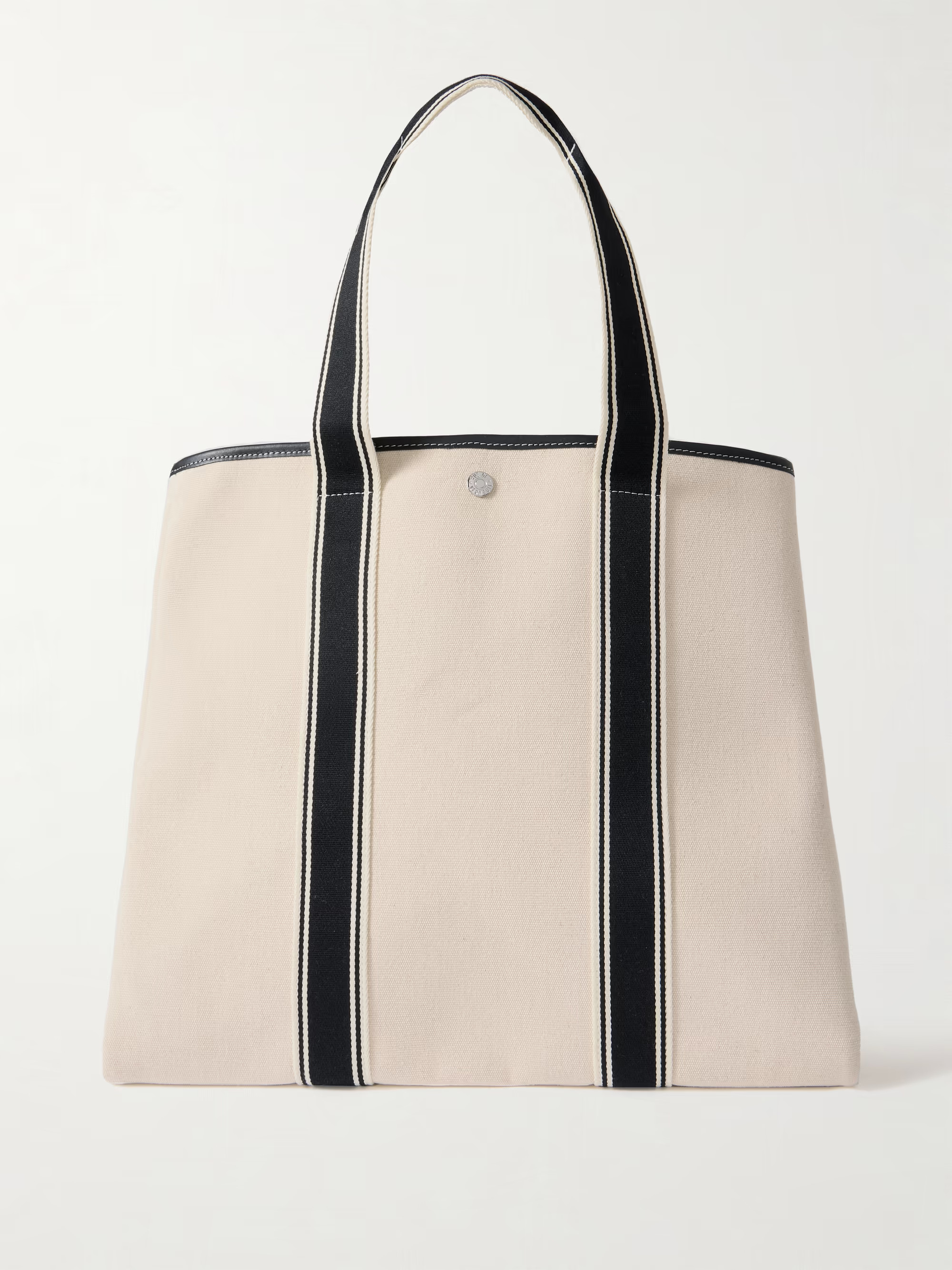 Traversée large leather- and webbing-trimmed canvas tote | NET-A-PORTER (UK & EU)