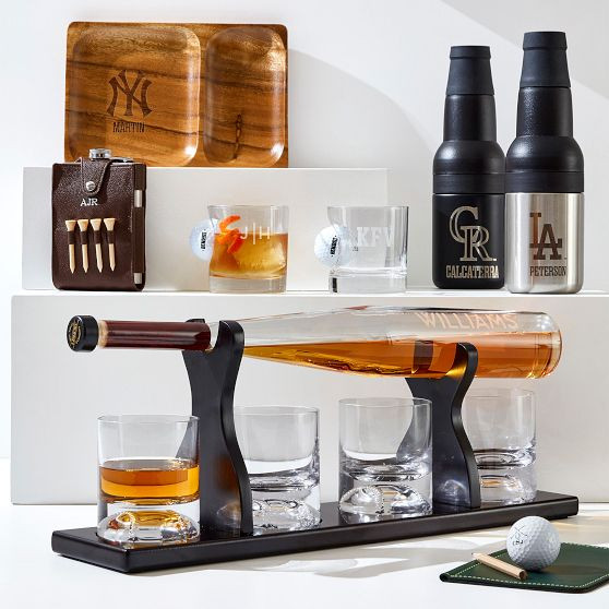 Baseball Decanter and Glasses Gift Set | Mark and Graham