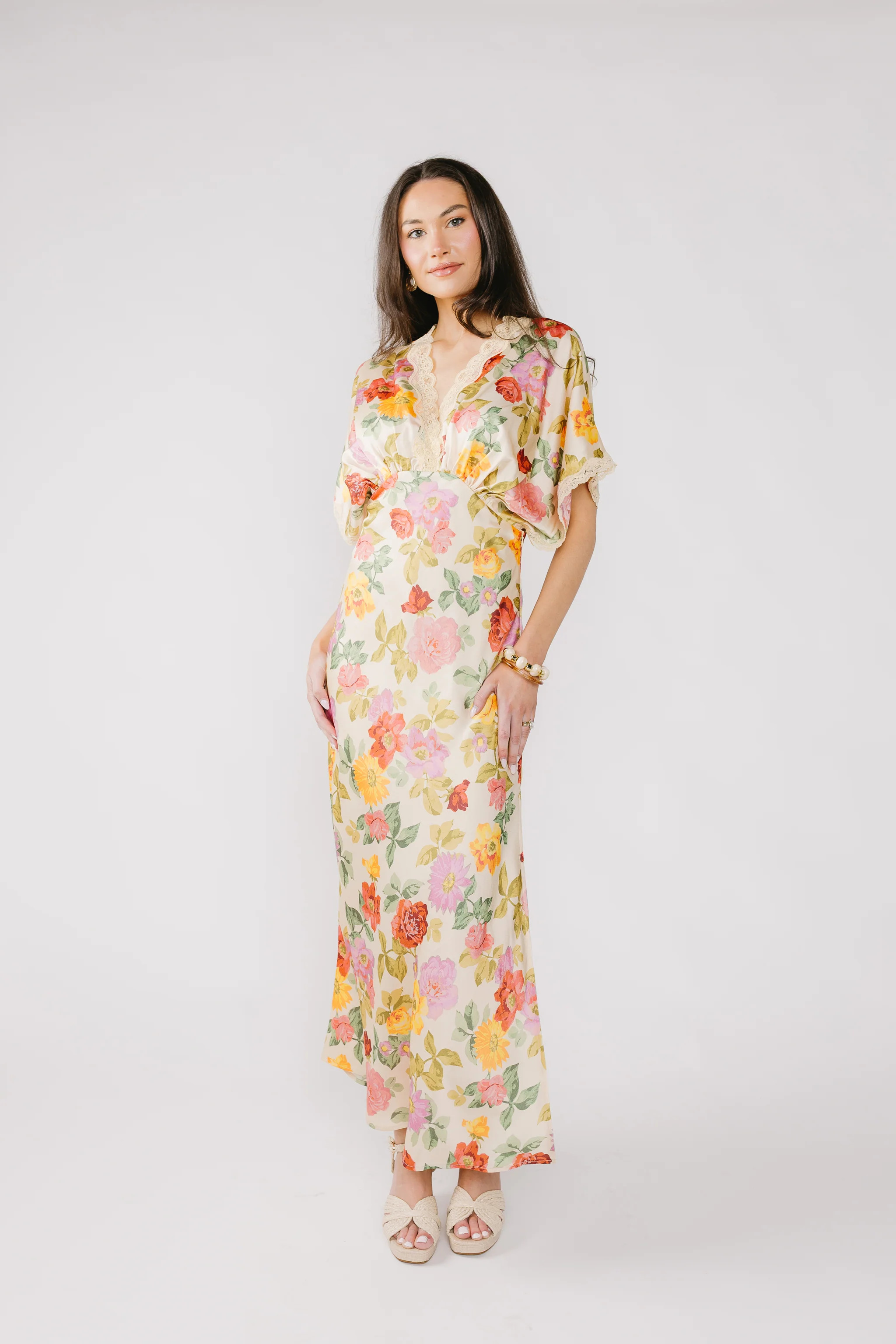 Fanciful Florals Dress | Vestique