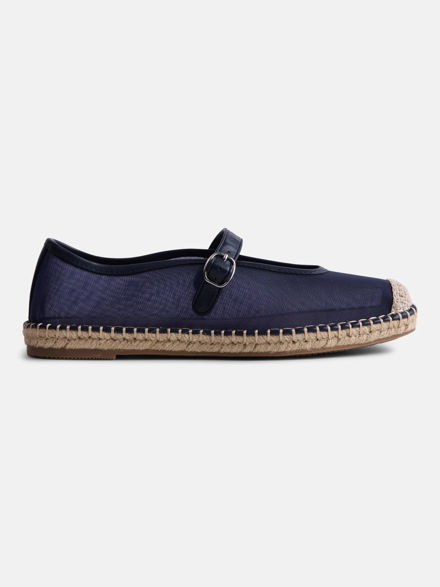 Free Assembly Women's Mesh Mary Jane Espadrilles | Walmart (US)