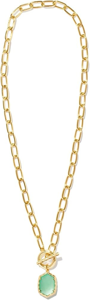 Kendra Scott Daphne Link And Chain Necklace Gold Light Green Mother Of Pearl One Size | Amazon (US)