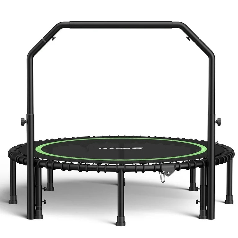 BCAN 550 LBS Foldable Mini Trampoline, 48" Fitness Trampoline with Bungees, Stable & Quiet Exerci... | Walmart (US)