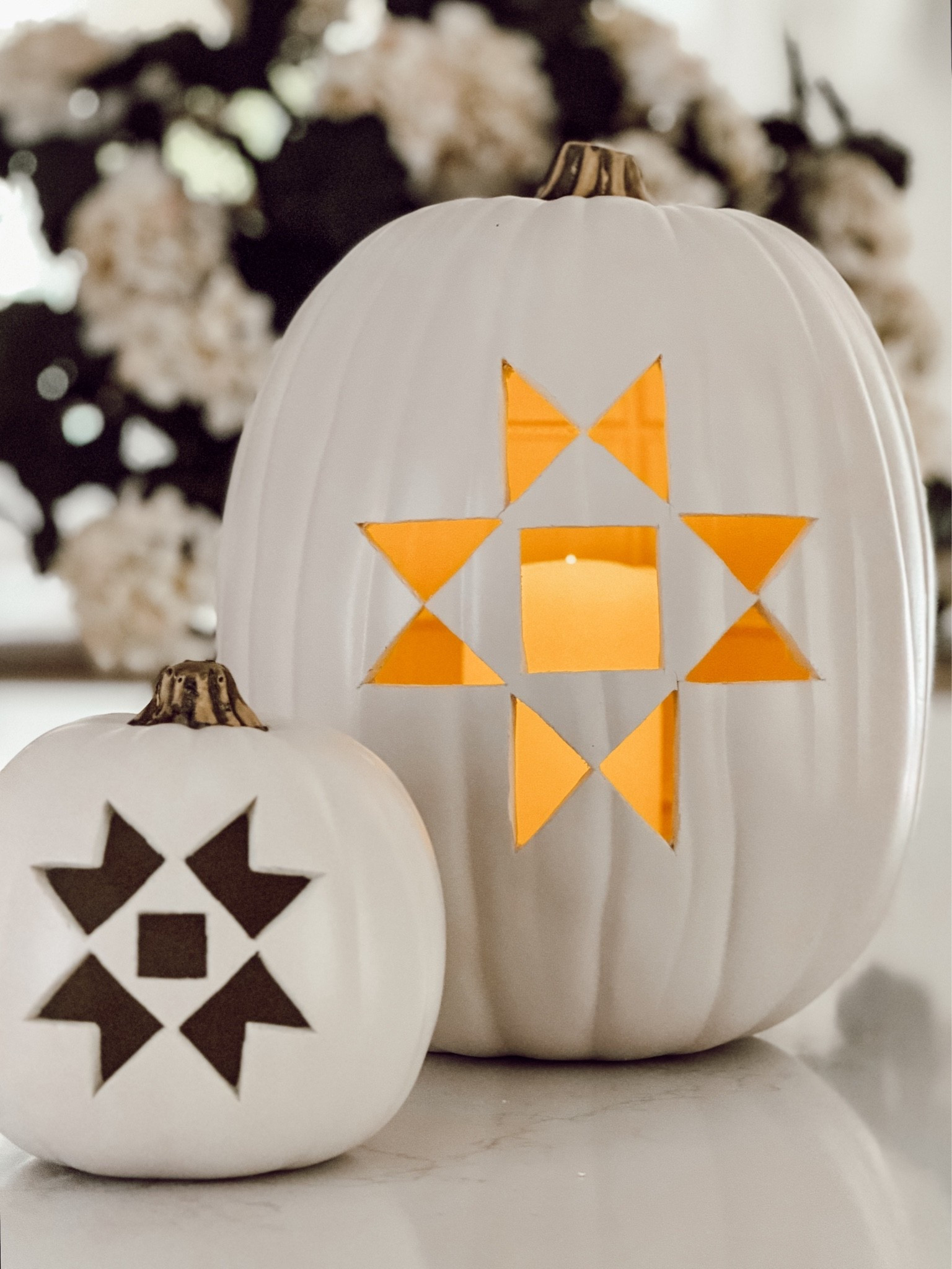 The supplies I used to make these quilt cut out pumpkins.

#LTKHome #LTKSeasonal