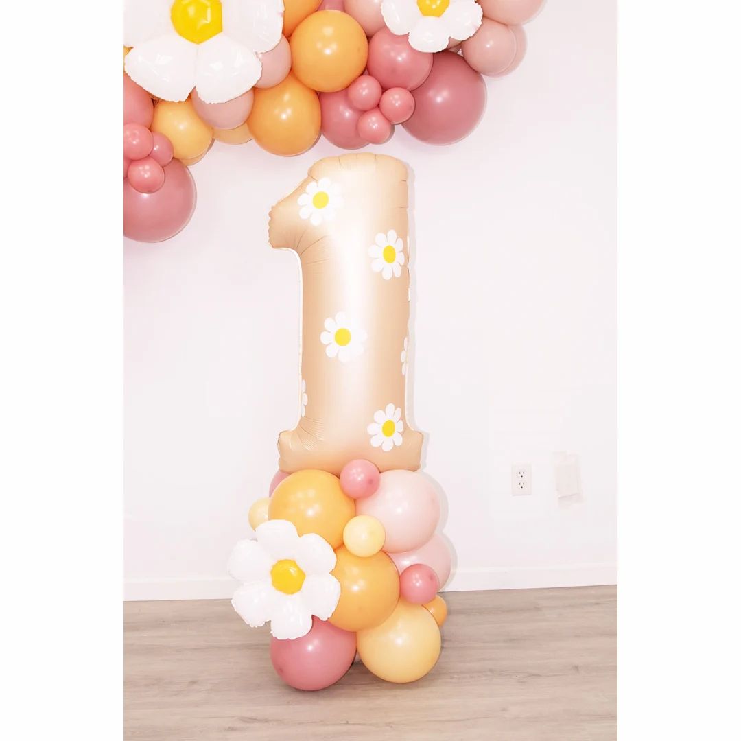 Daisy Number Balloon Tower Giant 40 Inch Number - Etsy | Etsy (US)