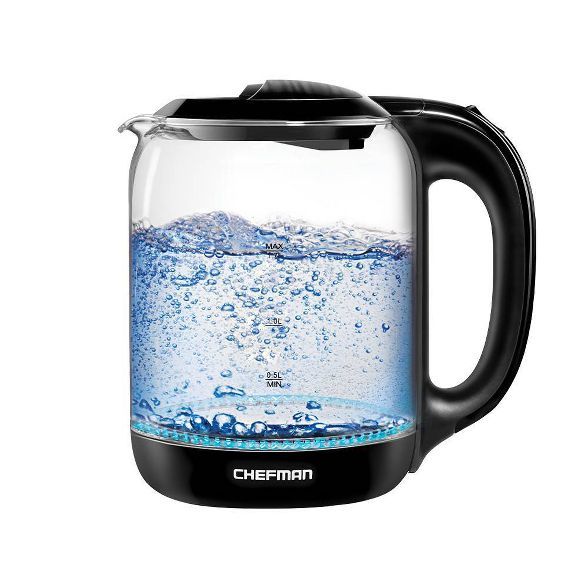 Chefman 1.7L Glass Electric Kettle - Clear | Target