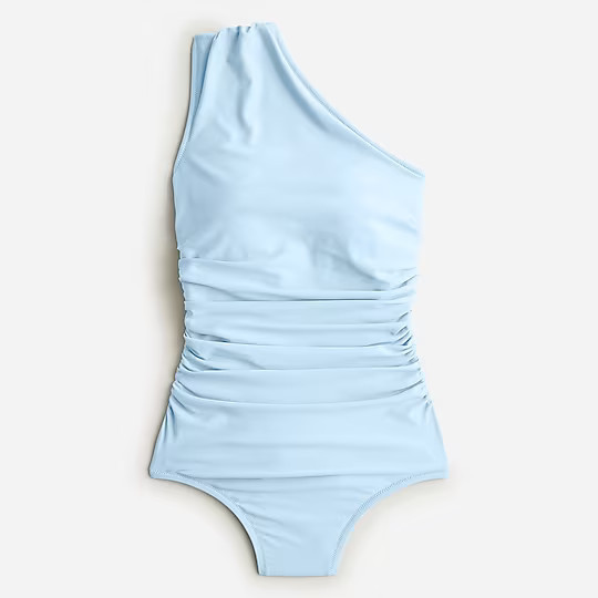 Ruched one-shoulder one-piece | J. Crew US