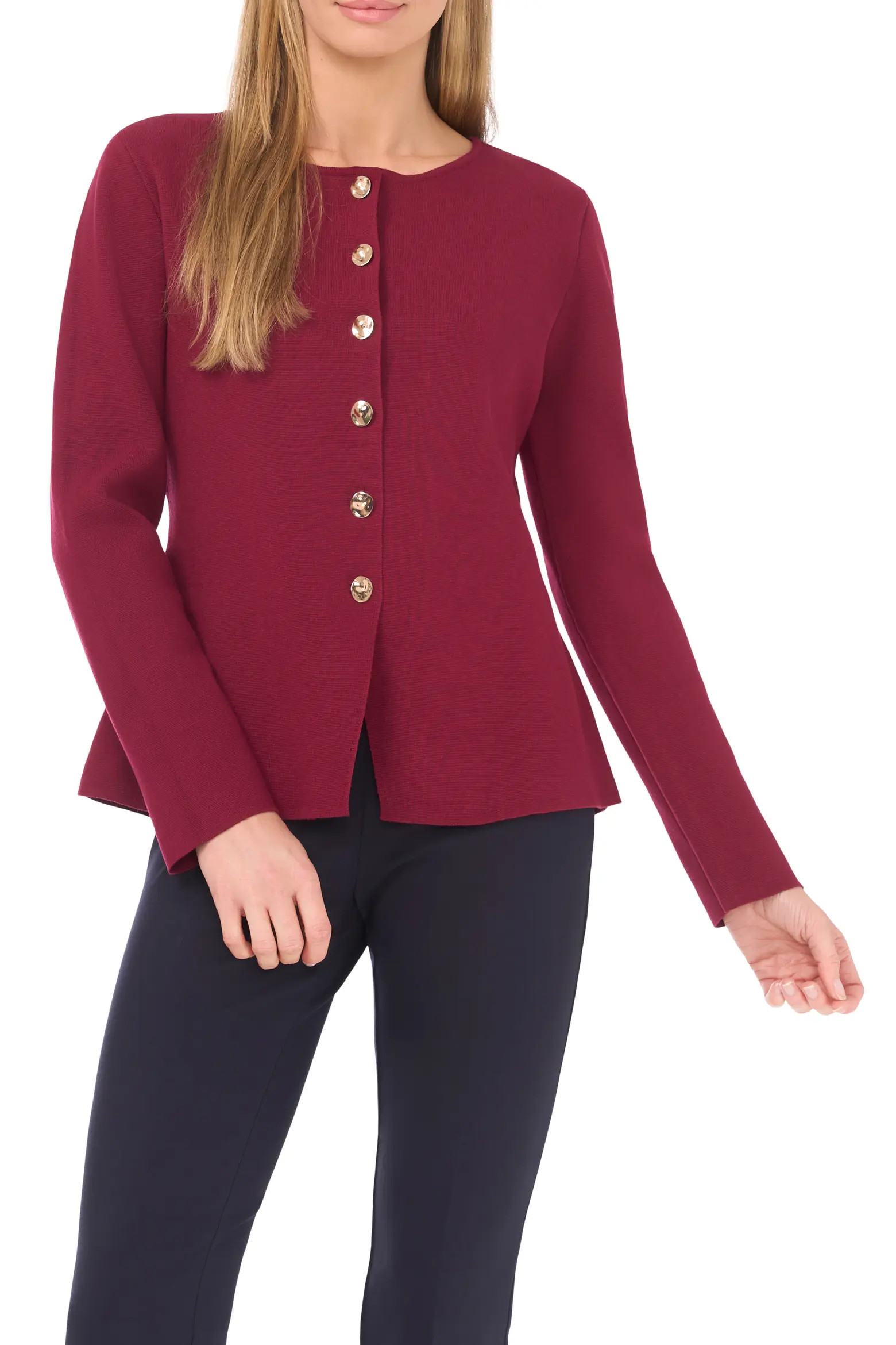 Ted Baker Collarless Cardigan (Women) | Nordstrom | Nordstrom