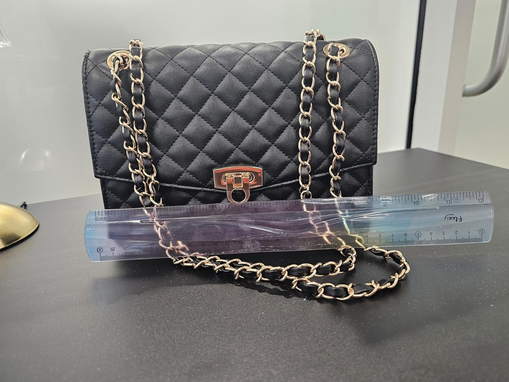 GM LIKKIE Quilted Shoulder Bag for Women, Medium Flap Crossbody Handbag with Chain Strap, Soft Ve... | Amazon (US)