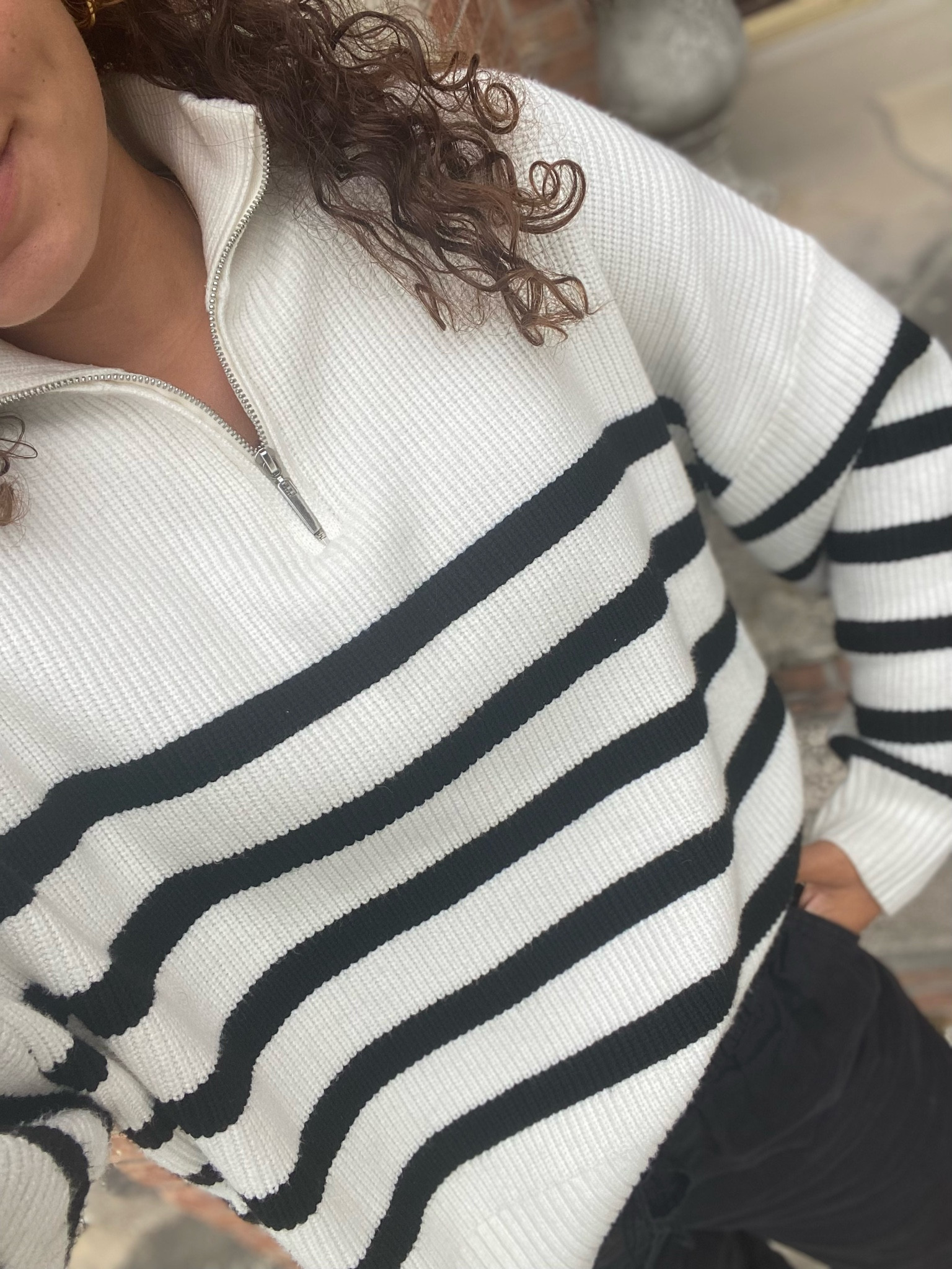 When the temp is 70 but it feels like 60…layer! Wearing linen pants and a striped zip up for the perfect in-between weather 

#LTKstyletip #LTKfit #LTKFind