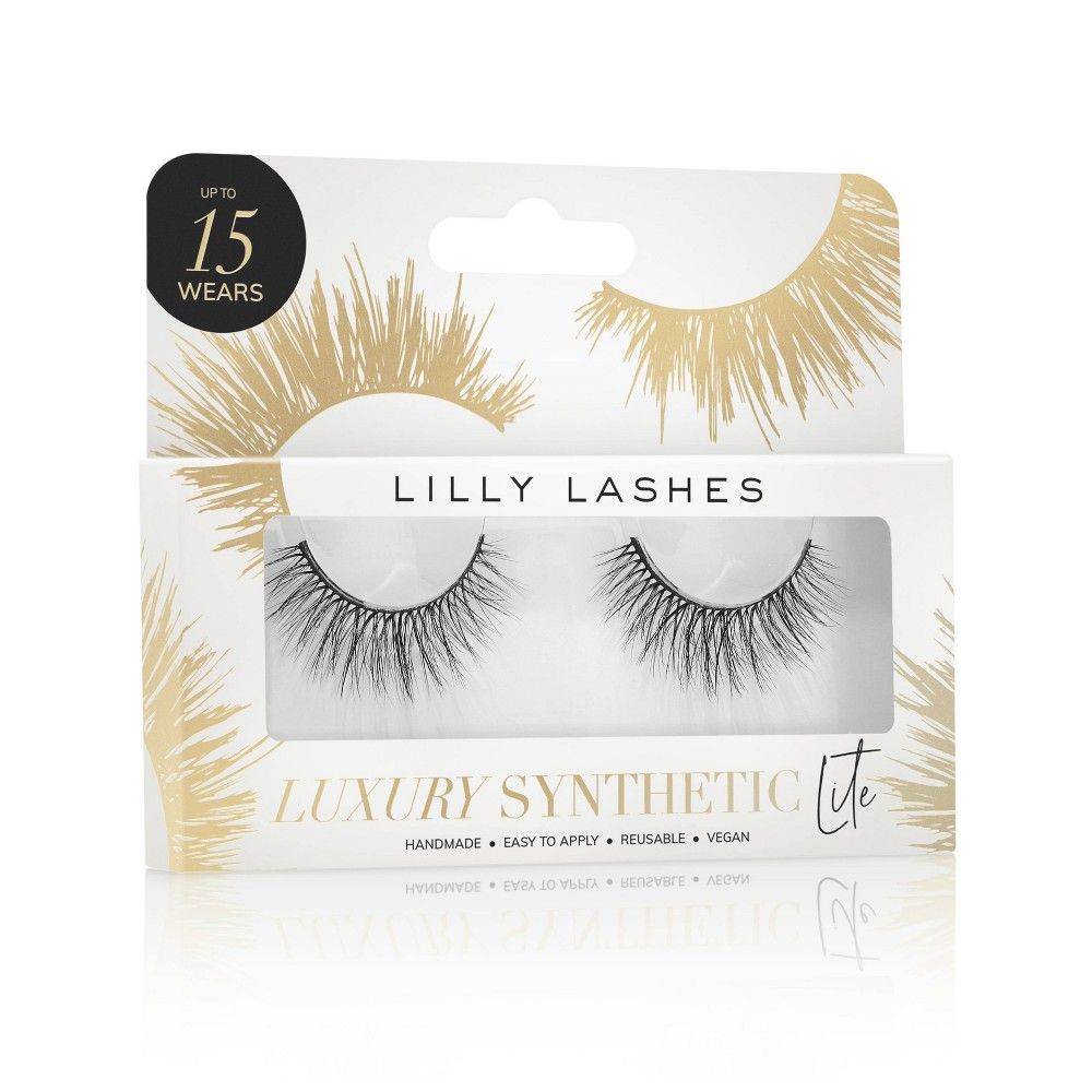 Lilly Lashes Luxury Synthetic Lite False Eyelashes - Radiant - 1pc | Target