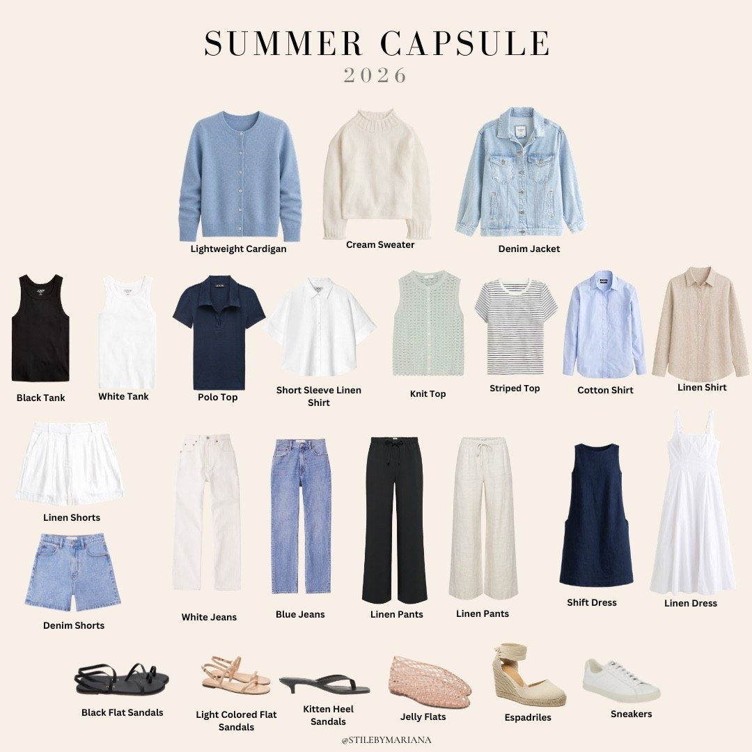 Summer capsule 2026

#LTKootd #LTKgrwm #LTKSeasonal