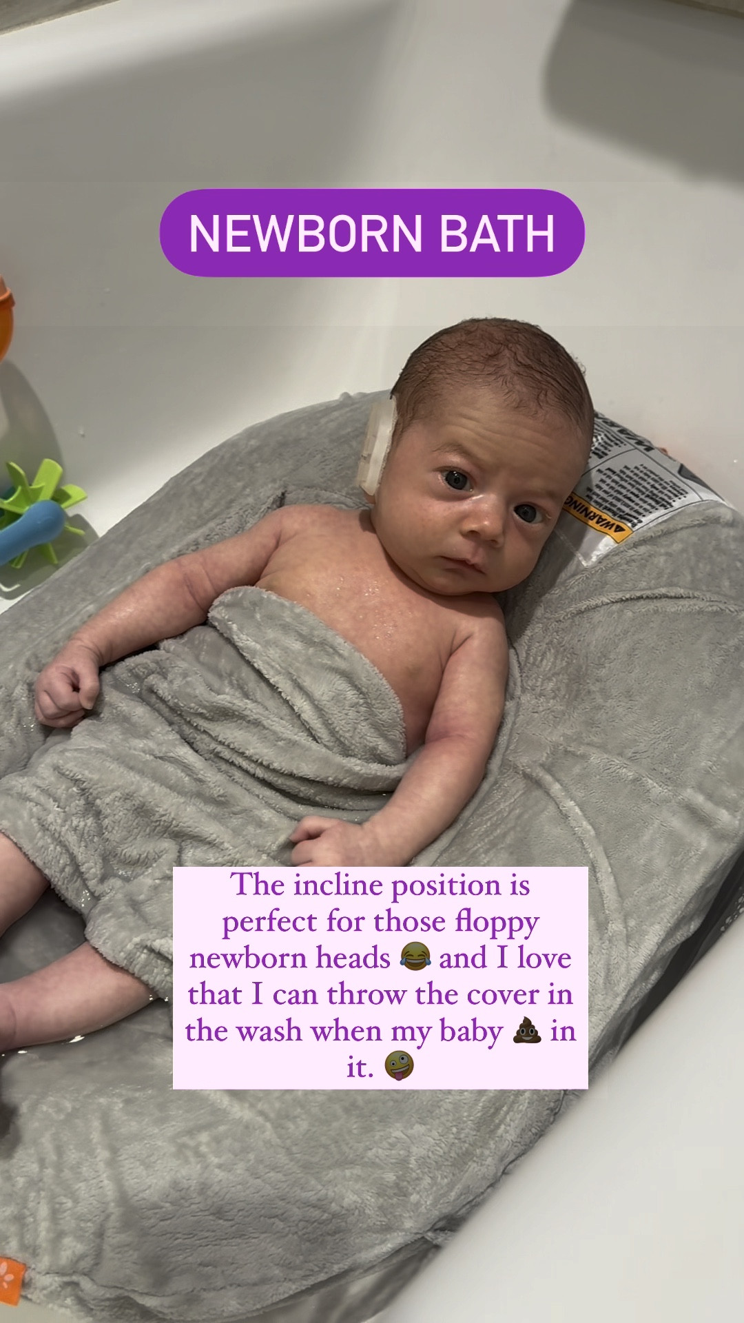 I love this inflatable baby bath for my newborn. The cover is super soft and has flaps to keep baby secure and warm. 🛁 

#LTKSummerSales #LTKBaby #LTKFamily
