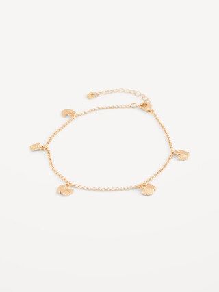 Real Gold-Plated Butterfly-Pendant Anklet for Women | Old Navy (US)