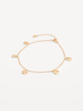Real Gold-Plated Butterfly-Pendant Anklet for Women | Old Navy (US)