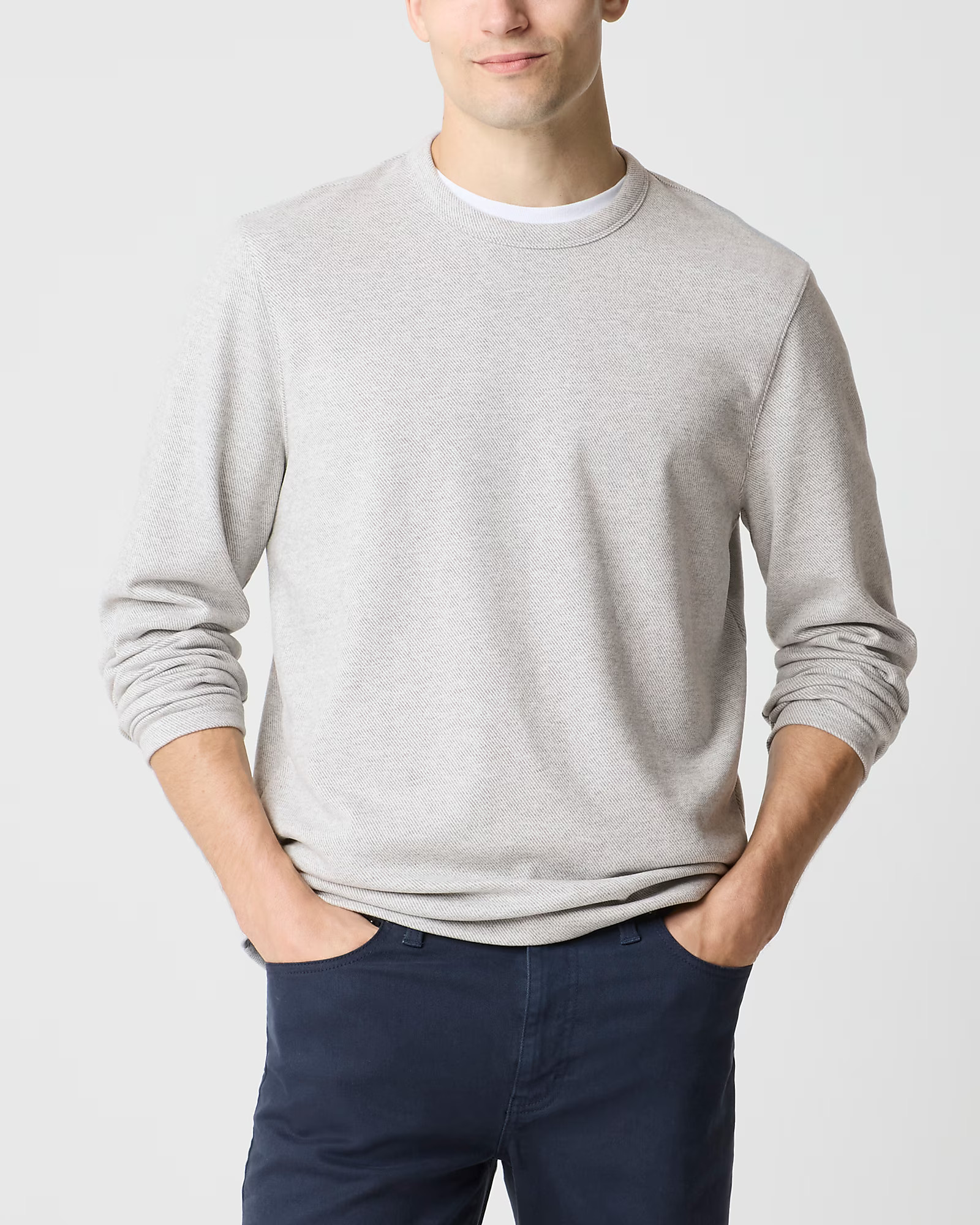 Double-knit crewneck sweatshirt | J.Crew Factory