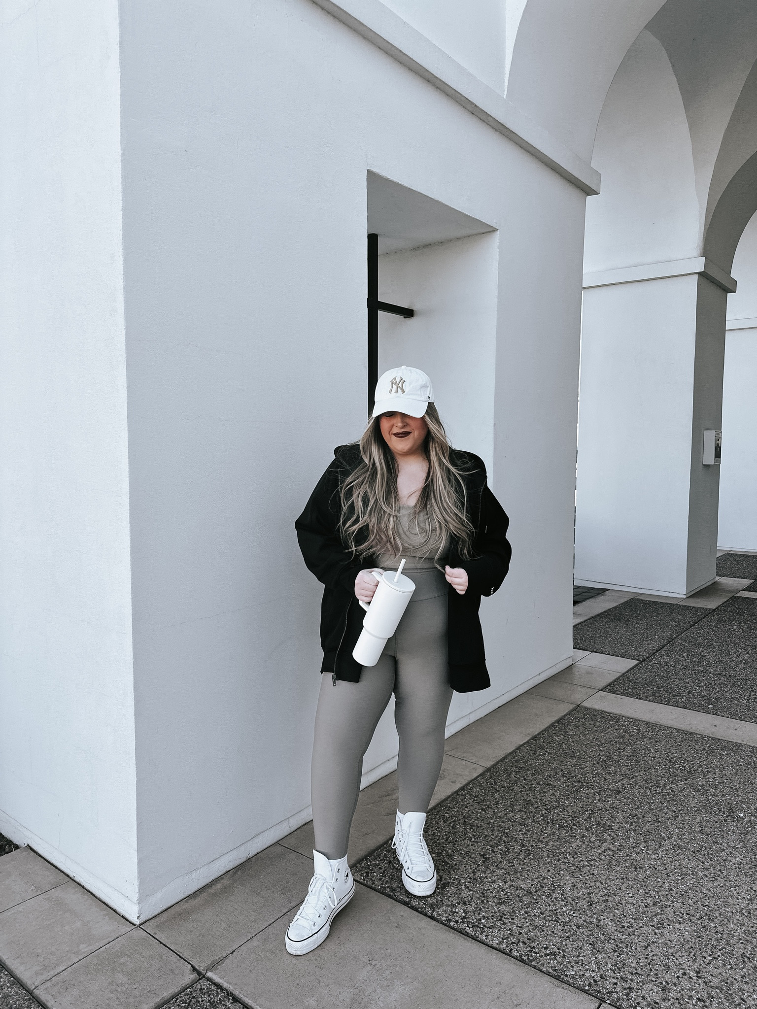 top & leggings - xl
shoes - 9
jacket - xl

abercrombie // platform converse // matching set // YPB // neutral outfit 

#LTKfindsunder100 #LTKmidsize #LTKfindsunder50