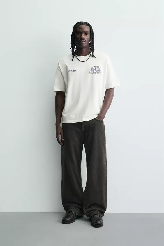 CONTRAST PRINT T-SHIRT | Zara UK