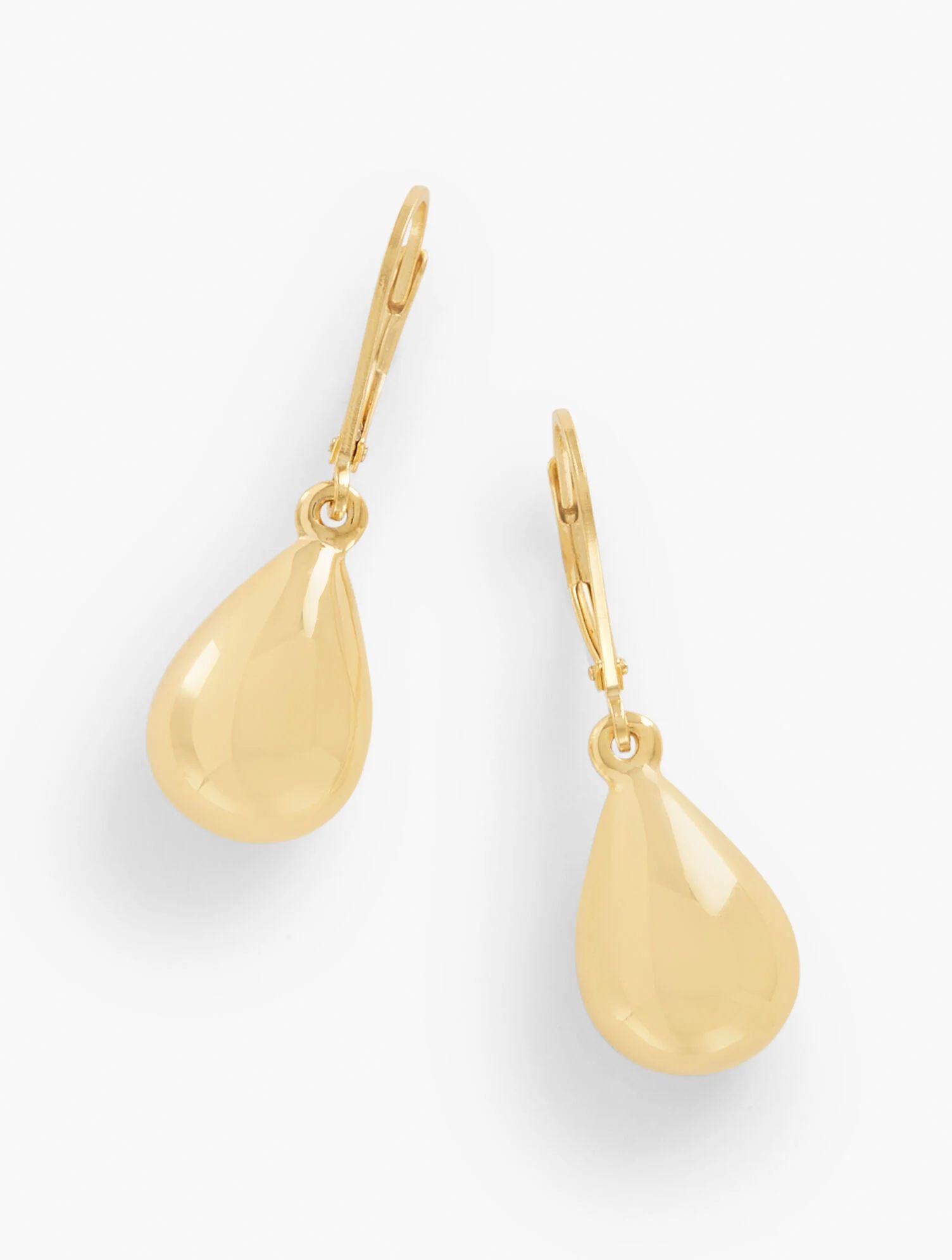 Gold Plated Sterling Silver Leverback Earrings | Talbots