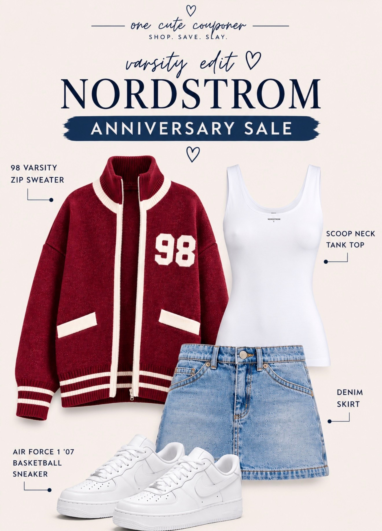 Varsity vibes are having a moment ❤️🤍

Rounded up my favorite sporty-chic finds from the Nordstrom Anniversary Sale. These are the kind of pieces you’ll reach for again and again this fall. Sweaters, denim, and of course sneakers. 🏈 #nsale

#LTKSaleAlert