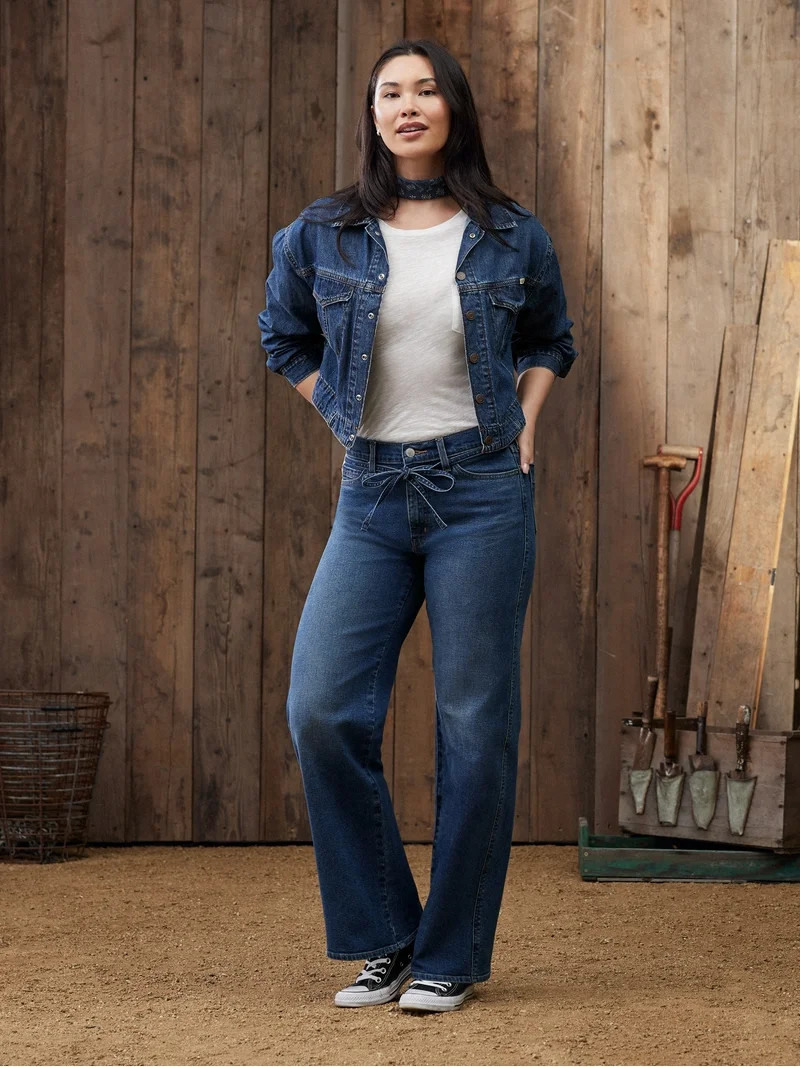 Levi Strauss Signature Vintage Belted Wide Leg, Sizes 0-14 | Walmart (US)