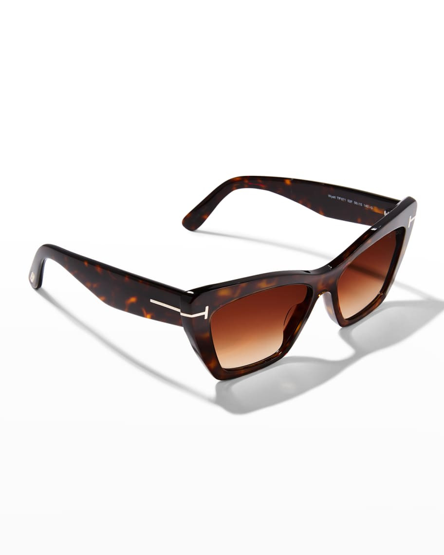 TOM FORD Wyatt Plastic Cat-Eye Sunglasses | Neiman Marcus