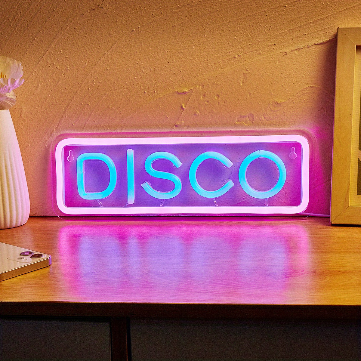 Disco Led Neon Sign 5v Usb Powered Neon Light Switch Bedroom - Temu | Temu Affiliate Program