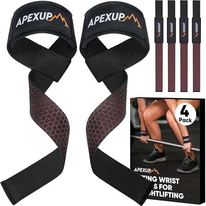 APEXUP Weight Lifting Straps for Weightlifting, Lifting Wrist Straps Gym, Deadlift Strap, Anti Sl... | Amazon (US)