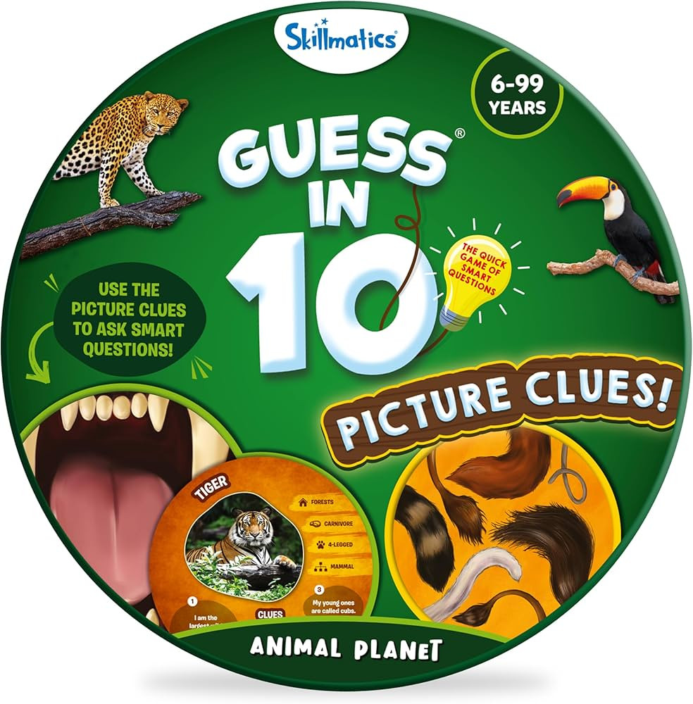 Skillmatics Guess in 10 Animal Picture Clues, Perfect for Boys, Girls, Kids, and Families Who Lov... | Amazon (US)