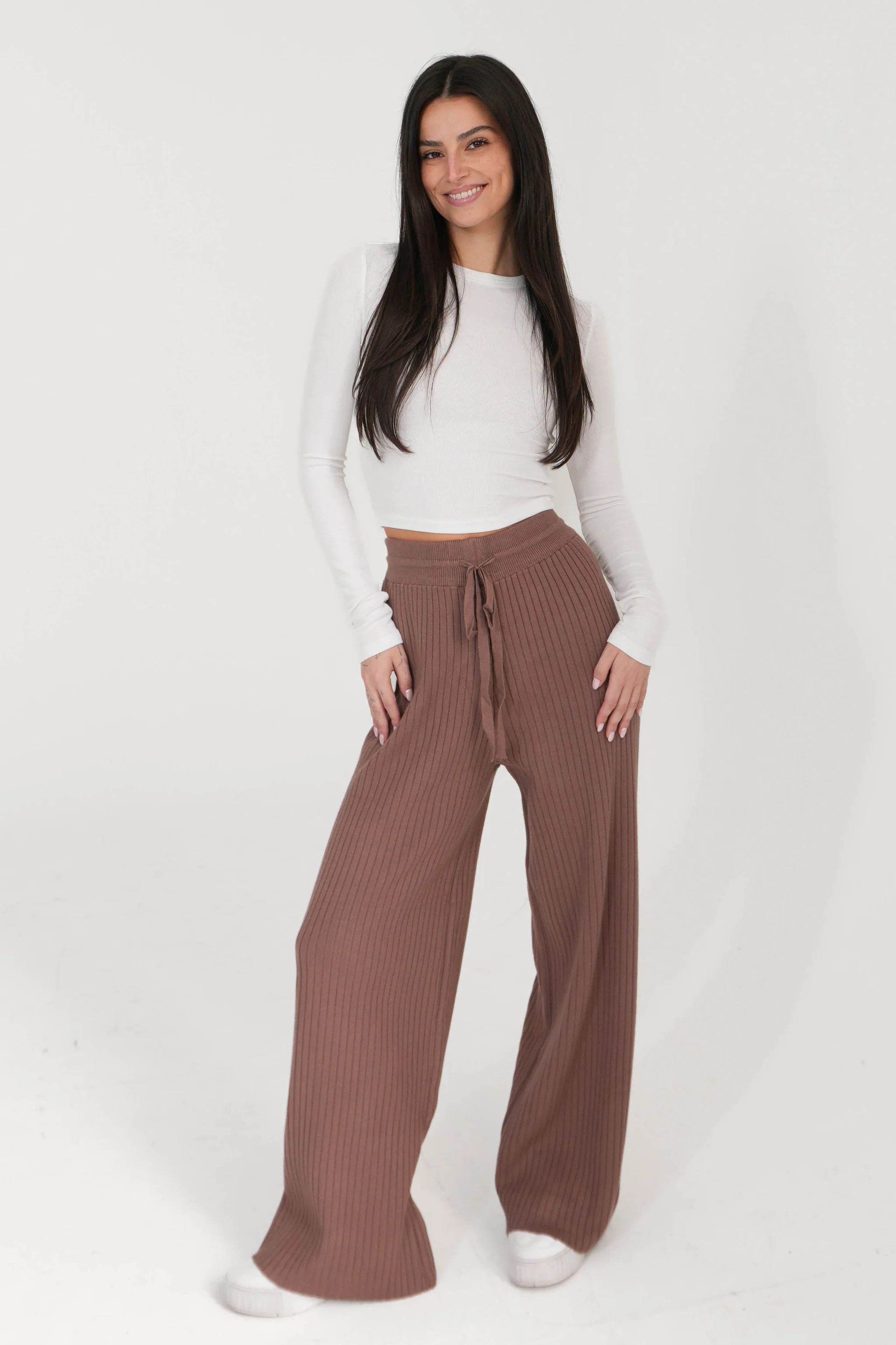 Unwritten Love Knit Pants in Brown | Grey Bandit