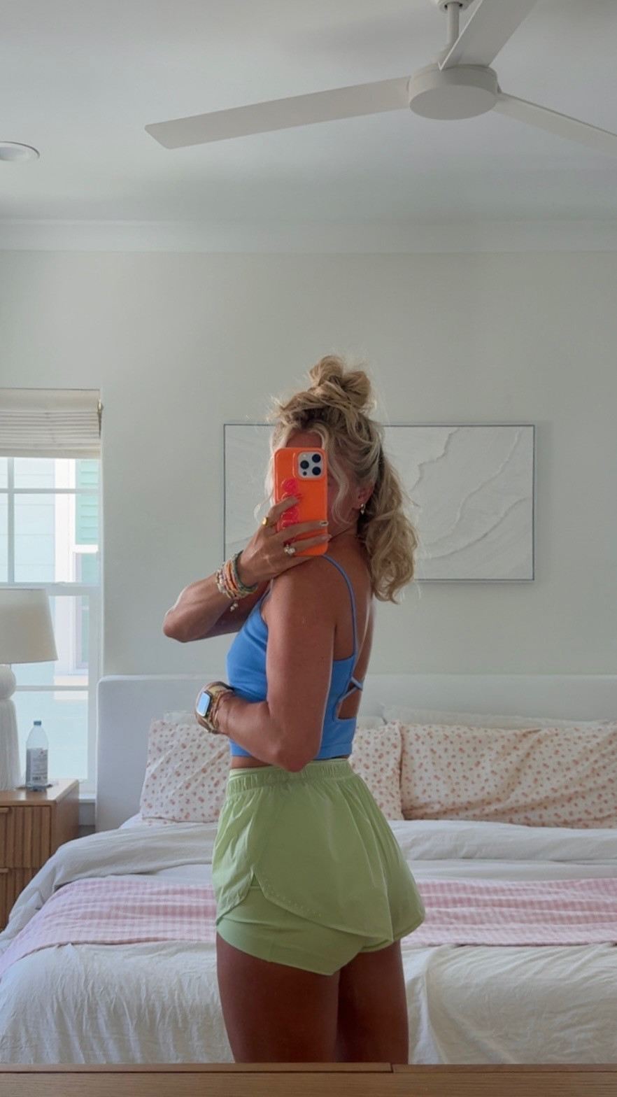 Free people tank and lululemon shorts! 

summer outfit l workout l outfit inspo  

 