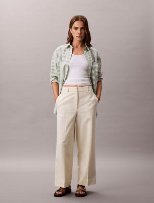 Wide Leg Cropped Chino Pant | Calvin Klein | Calvin Klein (US)