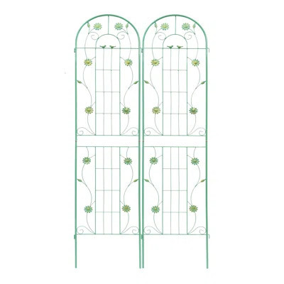 Metal Garden Trellis 86.7" X 19.7" 4 Pack , Rustproof Outdoor Support. Strong Galvanized Tube & Powder Coating. Easy Assembly Process. For Ivy, Rose, | Wayfair North America