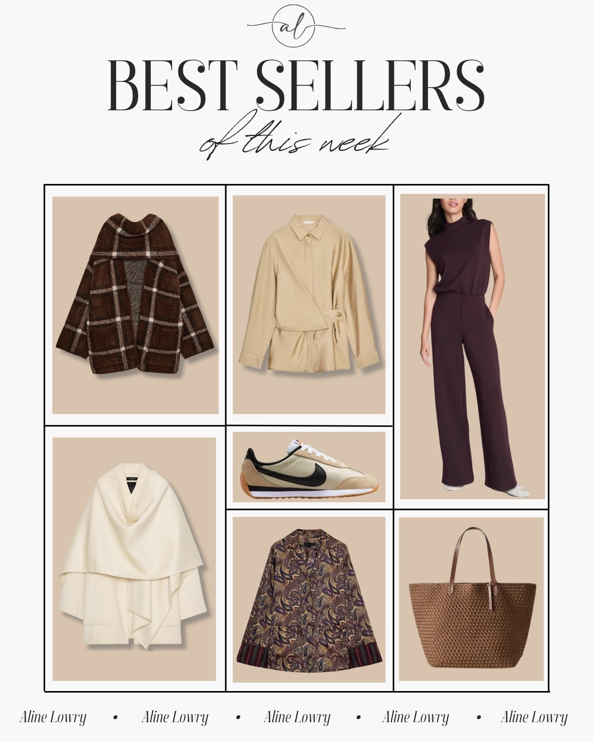 Best sellers of this week! 
Nike sneaker, silk shirt, mock neck jumpsuit, cape coat, wrap shirt, scarf coat. 

#LTKStyleTip #LTKSeasonal #LTKU