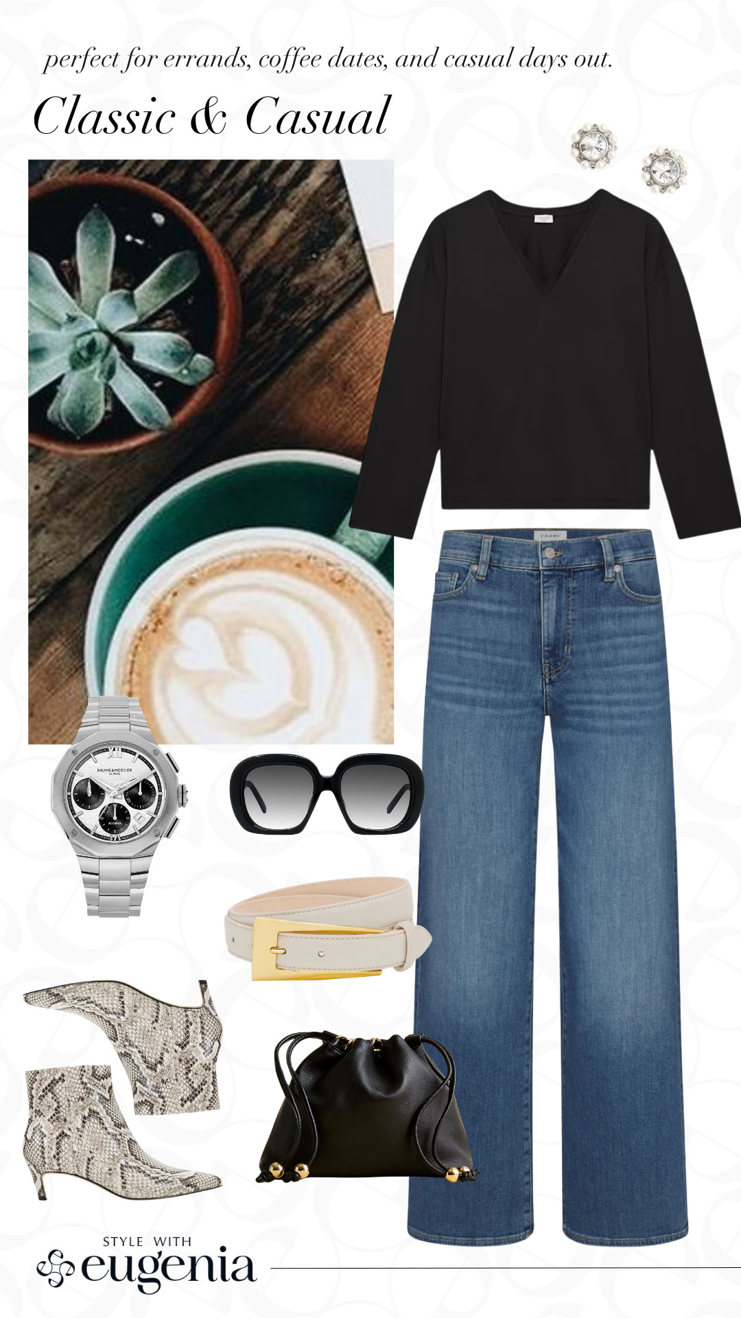 All the ease of your favorite everyday pieces, styled just right. Classic denim, a cozy black knit, and effortless accessories—perfect for coffee runs, errands, and casual days that still call for style. ☕🖤 

 

#LTKgrwm #LTKootd #LTKPetite