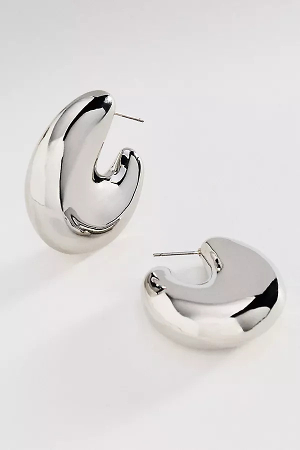 Puffed Huggie Hoop Earrings | Anthropologie (US)
