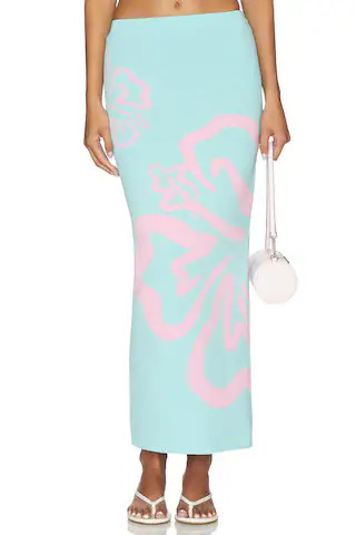 Kulani Kinis Knit Midi Skirt in Island Sky from Revolve.com | Revolve Clothing (Global)