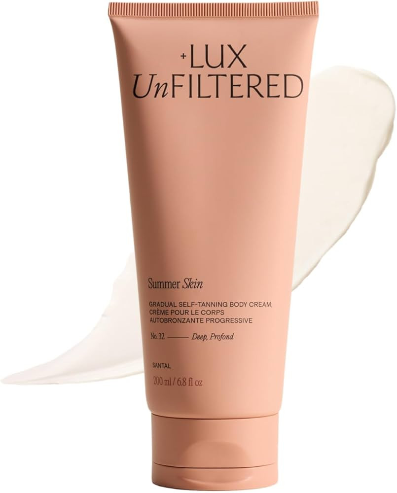 + Lux Unfiltered N°32 Summer Skin Deep Gradual Self Tanner, Hydrating Self Tanning Lotion - Shea... | Amazon (US)