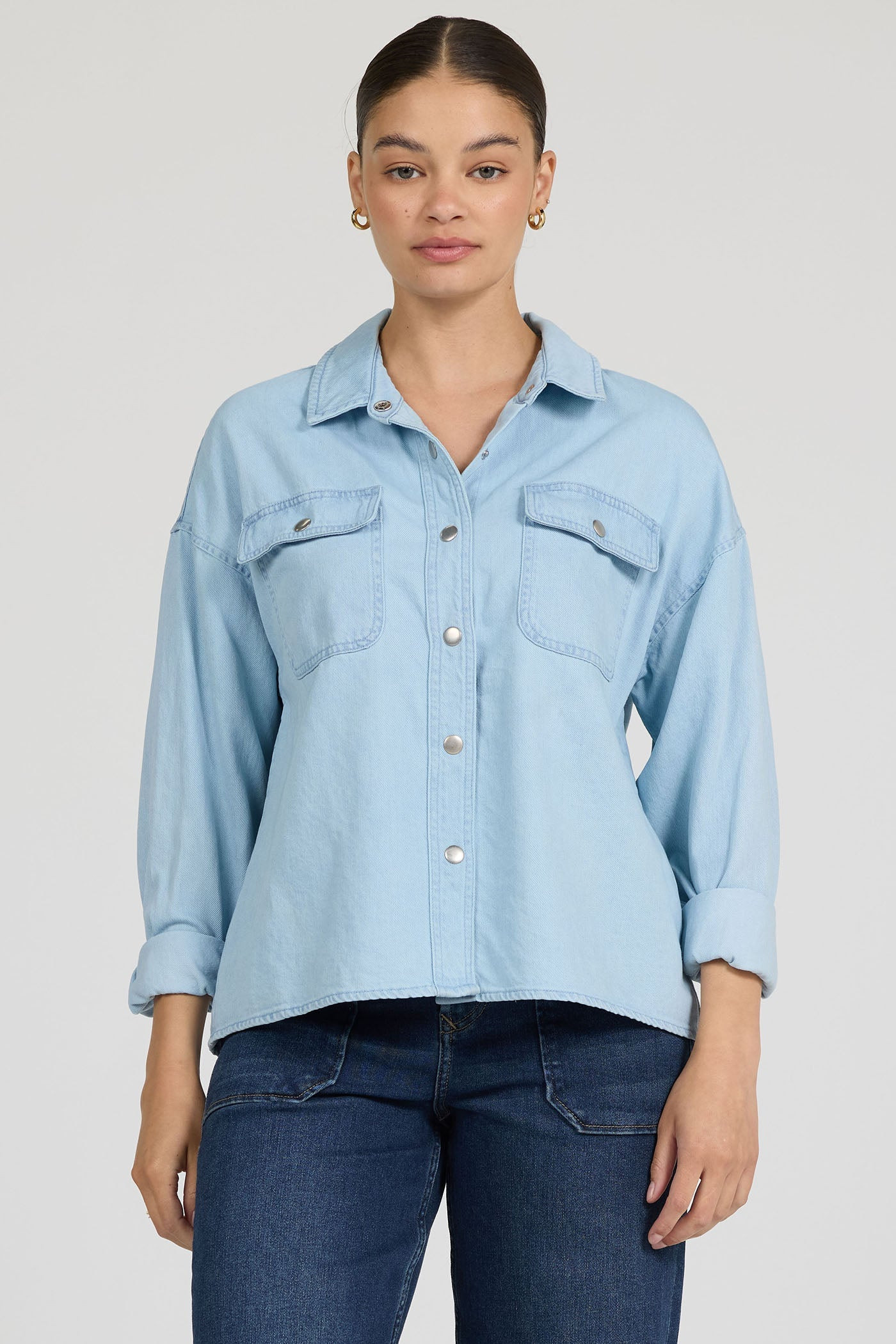 ADRIANNA SHIRT LIGHT BLUE | Dear John Denim