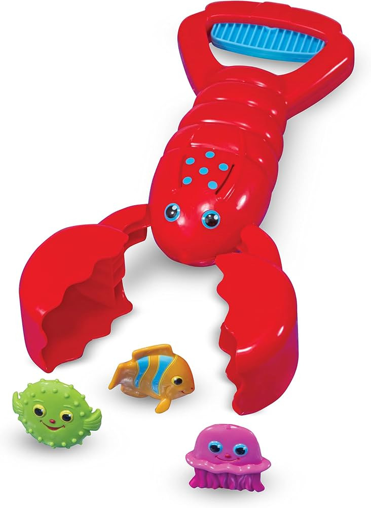 Melissa & Doug Sunny Patch Louie Lobster Claw Catcher - Grab-and-Squeeze Pool Toy | Amazon (US)