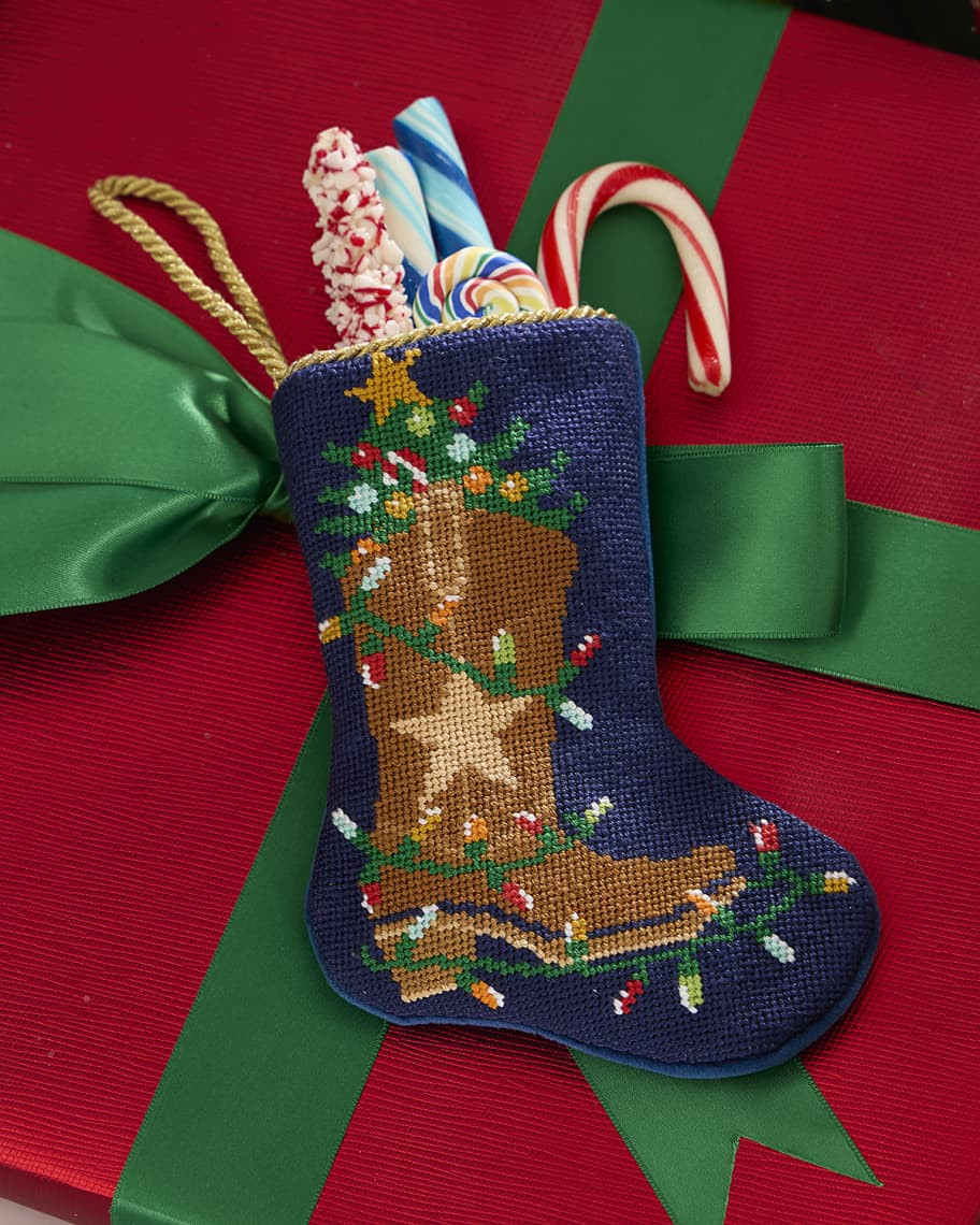 Bauble Stockings x Sainty Nelsen "The Mickey" Mini Bauble Stocking | Neiman Marcus